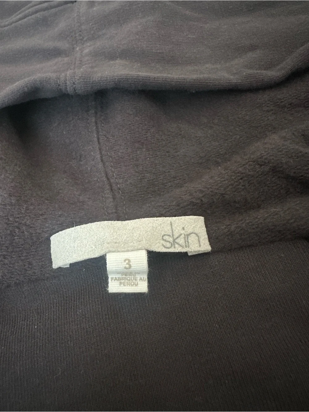 Skin - Luxury Cotton Hooded Loungewear Wrap / Cardigan